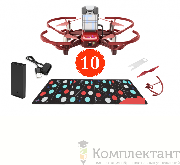 Стартовый комплект квадрокоптеров DJI Robomaster (Робомастер)  TT на 10 учеников