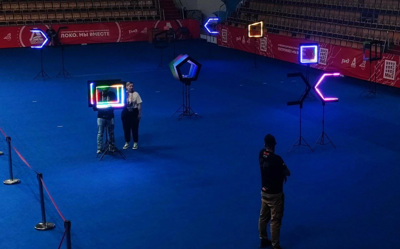 Трасса для гонок микро дронов класса 75 мм TinyWhoop (ТиниВуп) 7 элементов